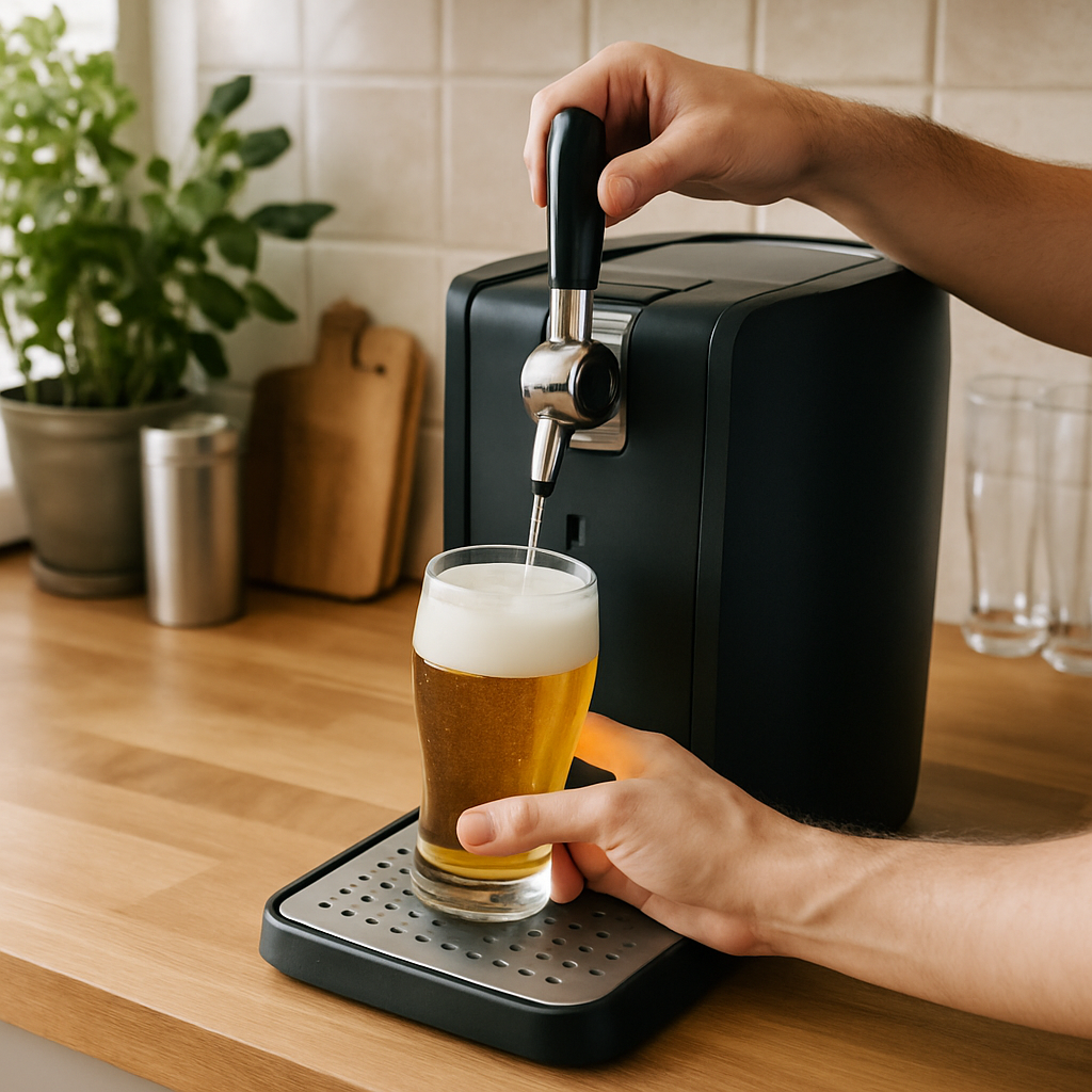 Philips PerfectDraft HD3720 tireuse à bière posée sur un plan de travail