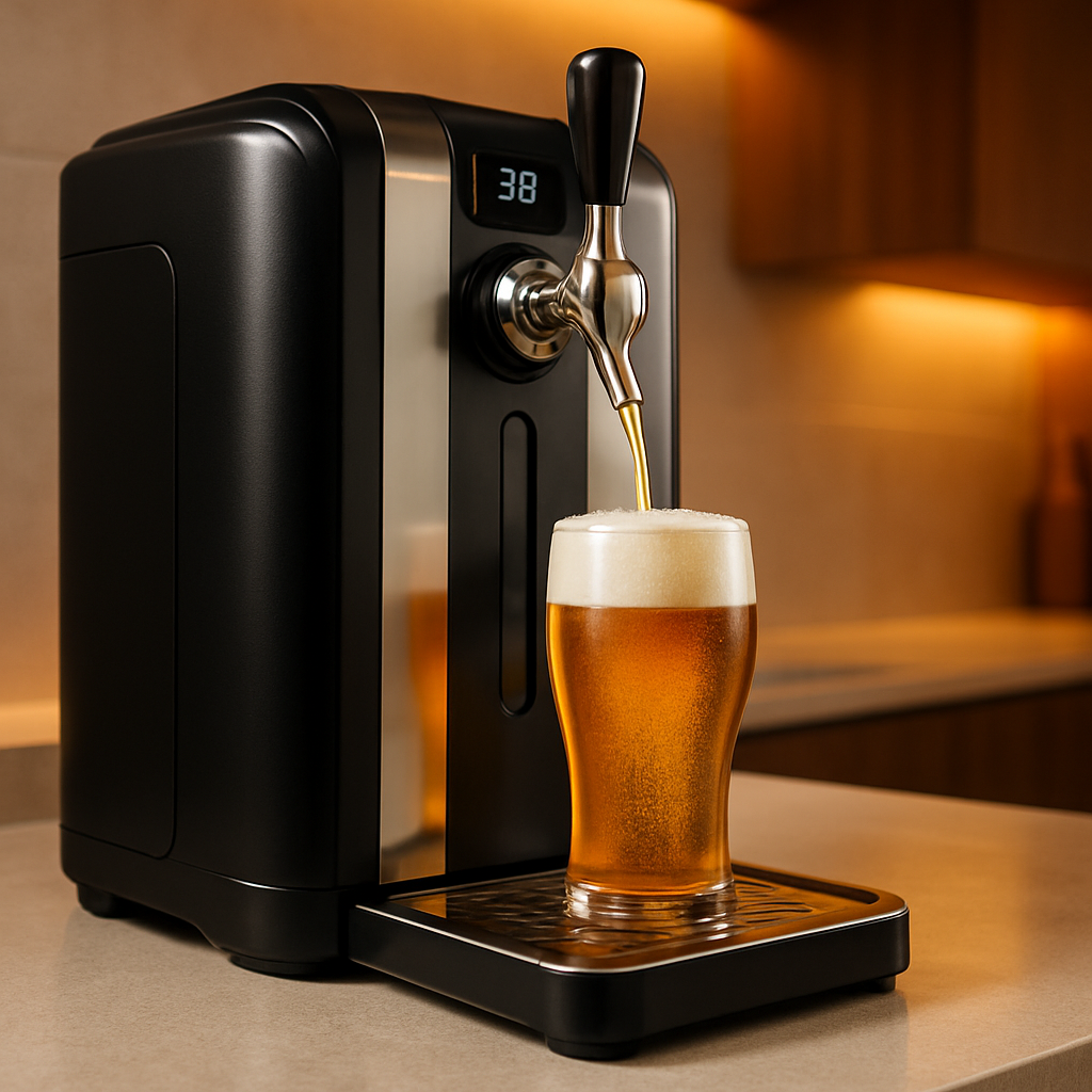 Krups BeerTender VB700E tireuse à bière design noir et chrome