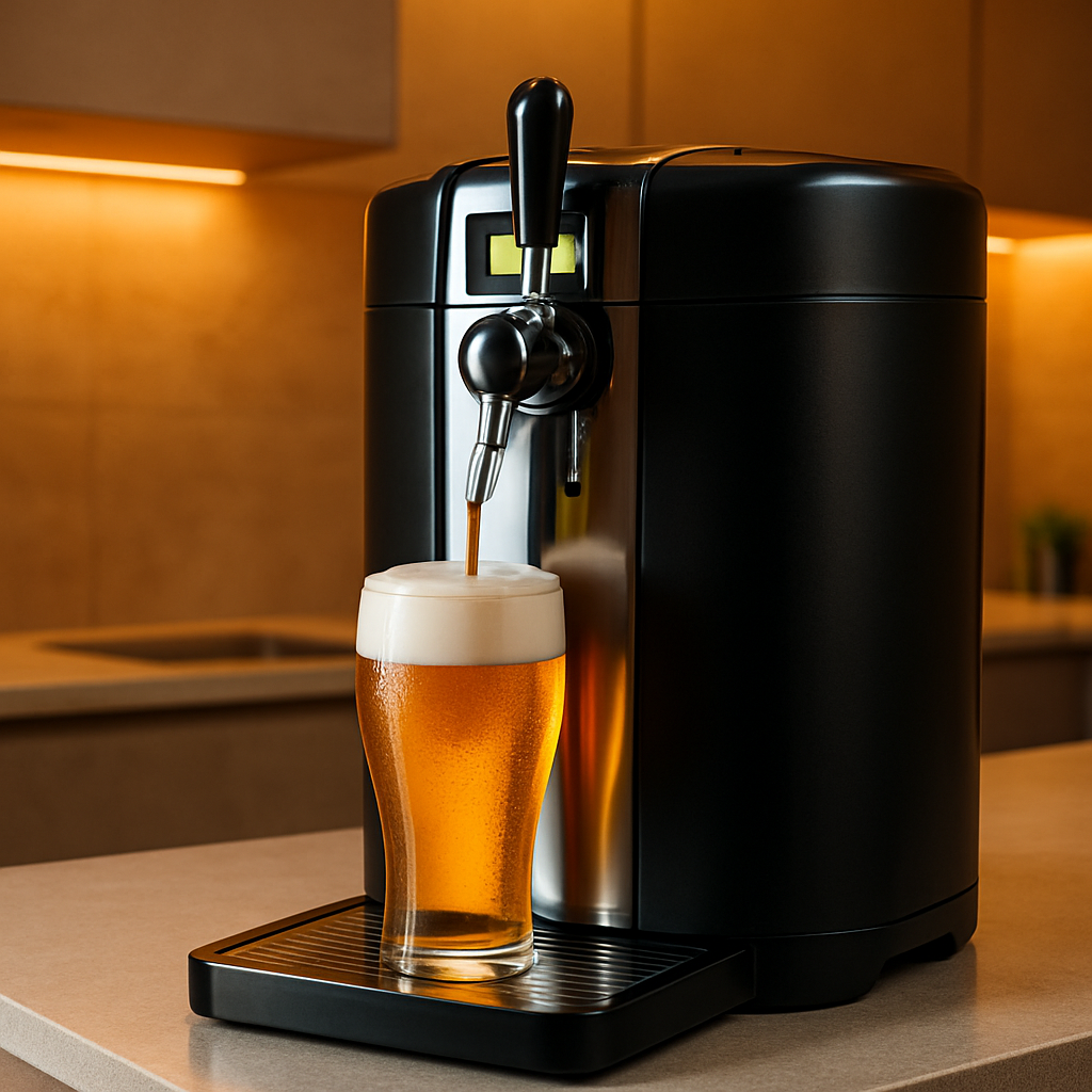 Klarstein Skal tireuse à bière noire mate au design moderne