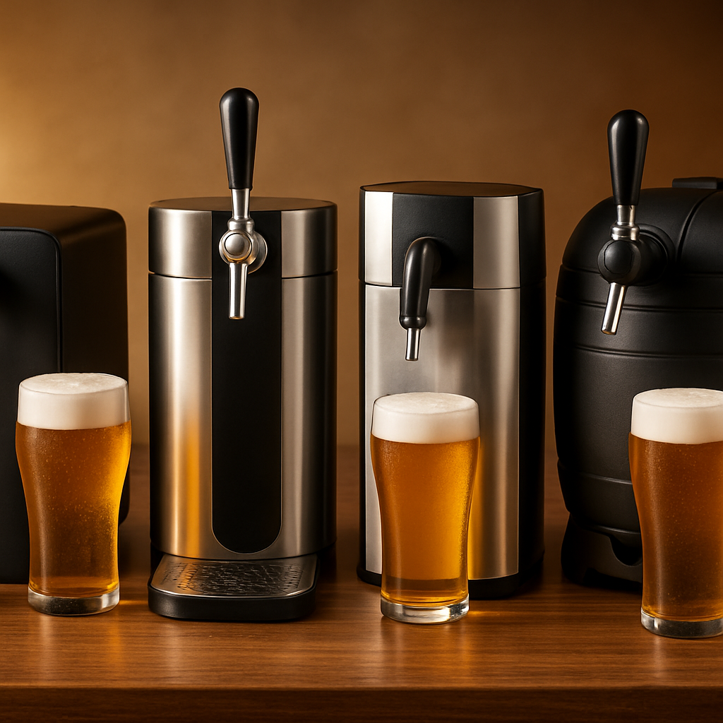 Tireuse à bière H.Koenig BW1880 avec écran LCD posée sur un plan de travail