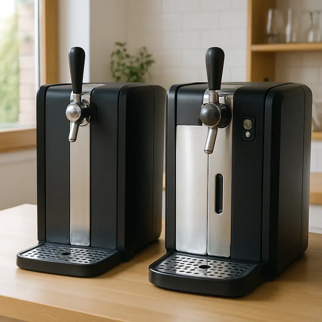 Tireuse à bière Philips PerfectDraft classique avec fût 6 L sur un plan de travail