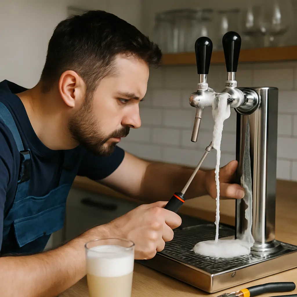 Tireuse à bière qui fuit : diagnostic et réparation