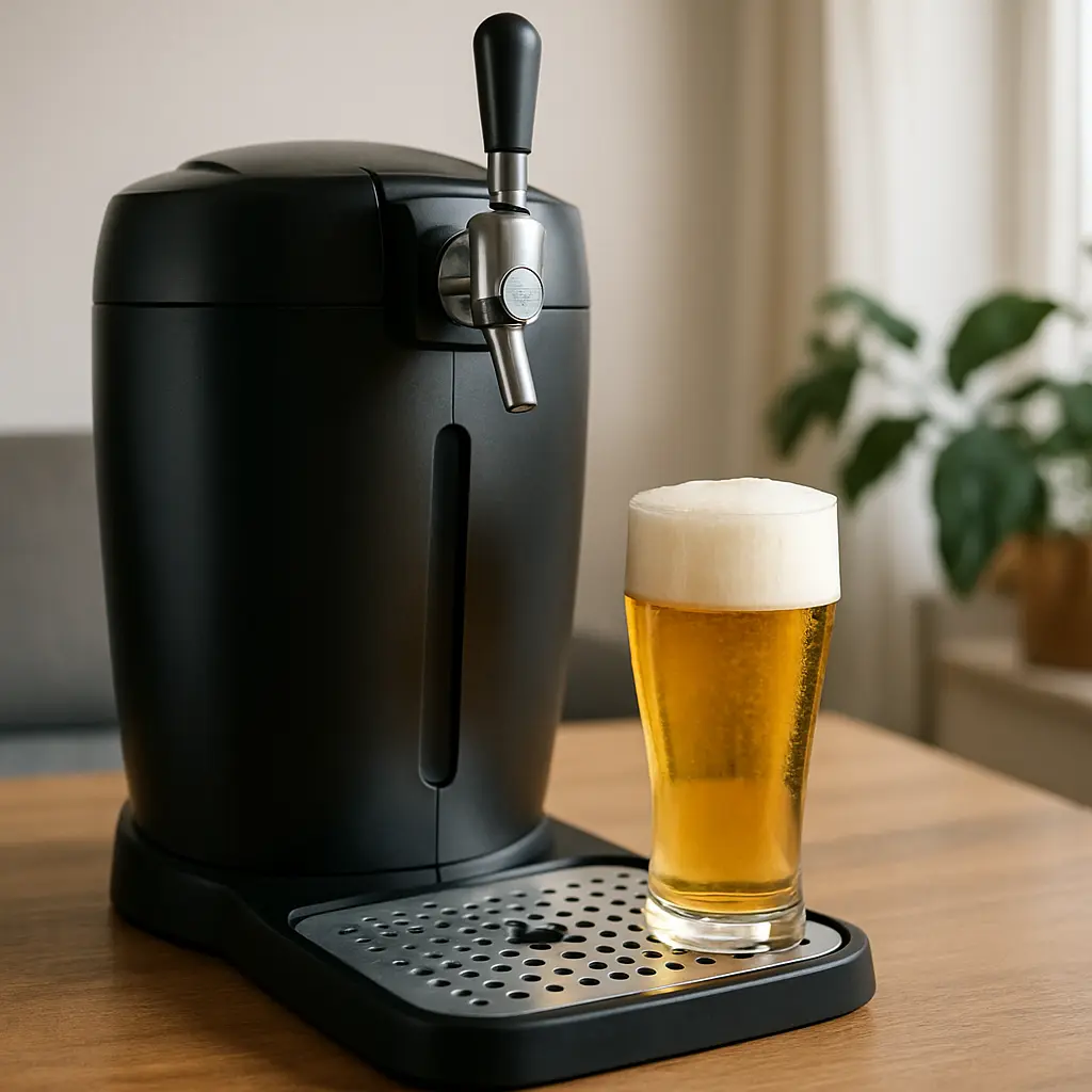 Tireuse à bière Syntrox Germany Alpina Biercaddy, machine de comptoir pour mini-fût 5 L avec pompe à air et refroidissement thermoélectrique