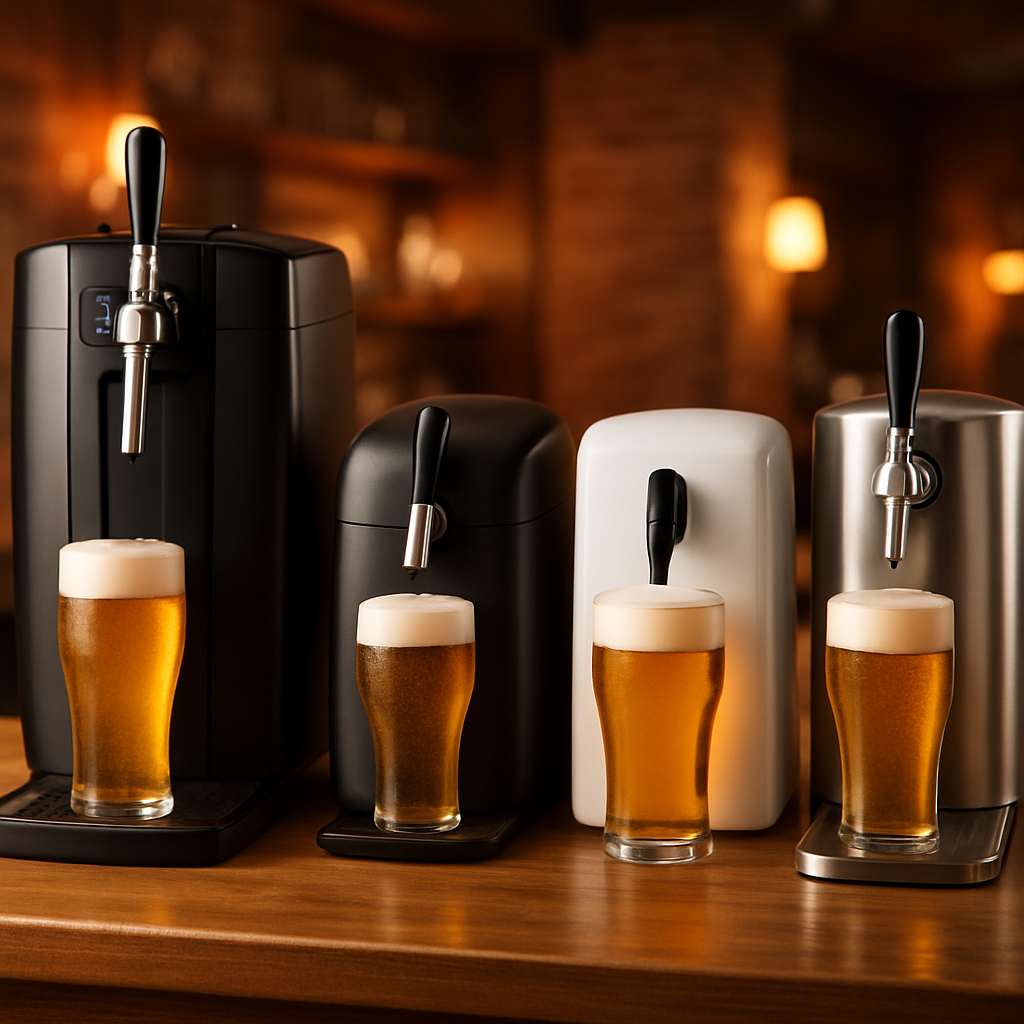 VEVOR Kit Beer-12 4L, mini-fût growler inox sous pression CO2 posé sur un plan de travail